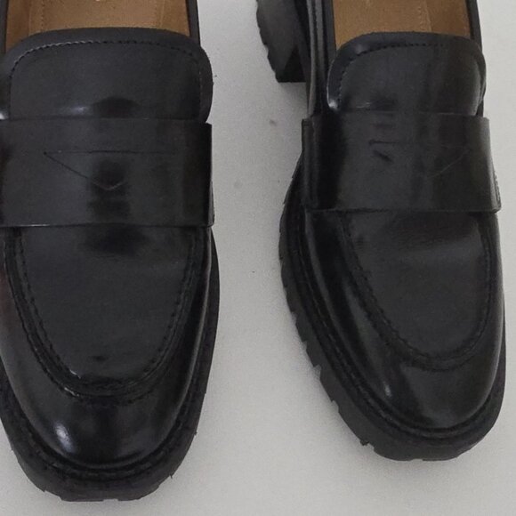*SOLD* & OTHER STORIES | Patent Leather Chunky Loafers Black Sz 38 - Picture 4 of 8